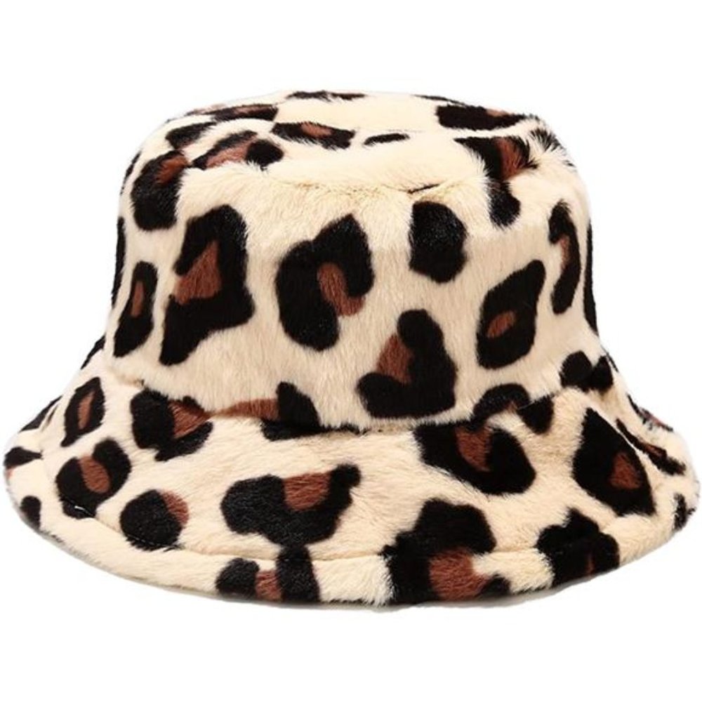 Women's Winter Faux Fur Fuzzy Warm Bucket Hat